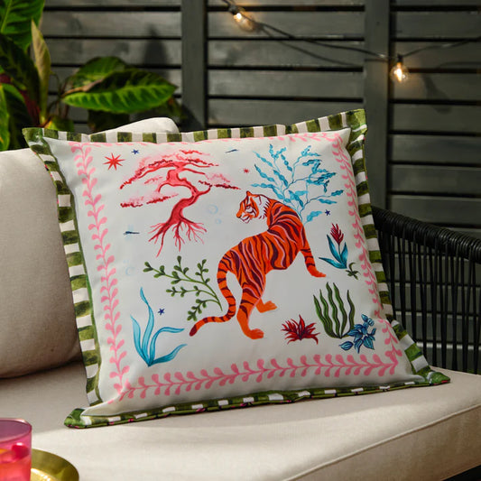 Tiger Dream 50X50 Outdoor Cushion Multi